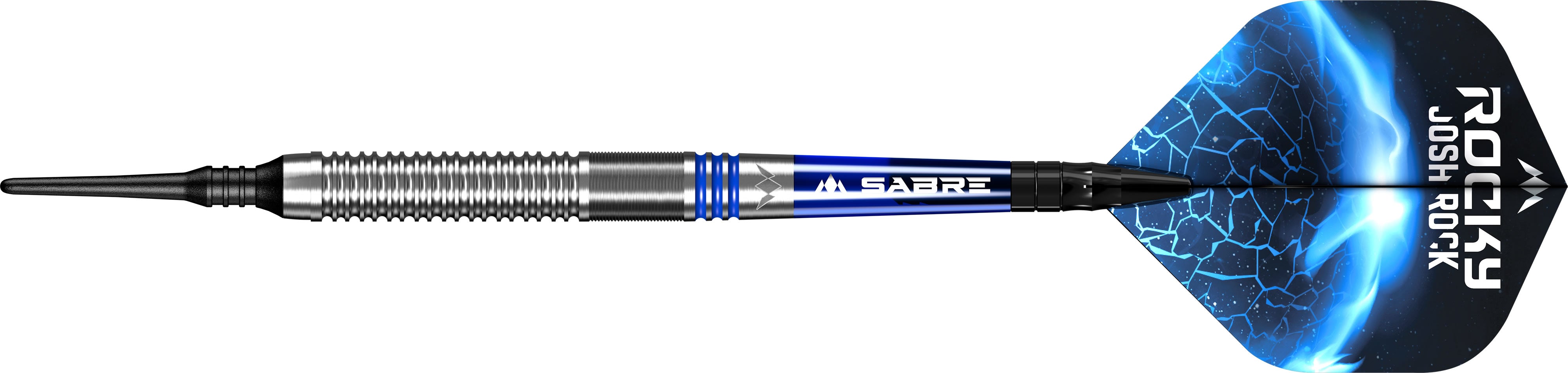 Mission Josh Rock Darts Soft Tip 80 Rocky Silver & Blue