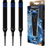 *Mission Josh Rock Darts - Soft Tip - Brass - Rocky - Black & Blue