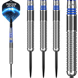 Mission Josh Rock Darts - Steel Tip - 80% - Rocky - Silver & Blue