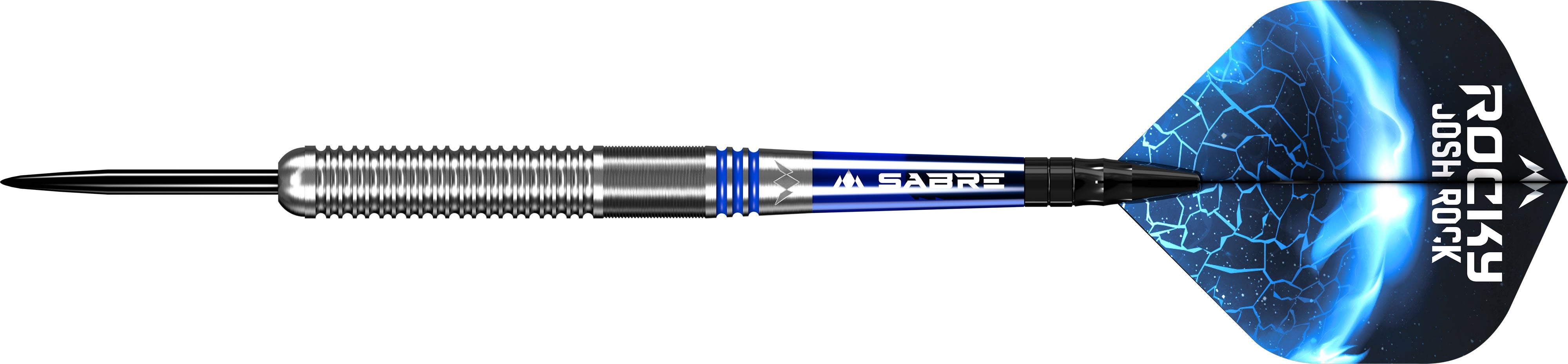 Mission Josh Rock Darts Steel Tip 80 Rocky Silver & Blue