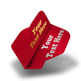 Personalised Flights - Hot Foil - 5 Sets - Poly Plain - Std - Red