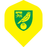 Norwich City FC - Official Licensed - The Canaries - Dart Flights - No2 - Std - F1 - Yellow
