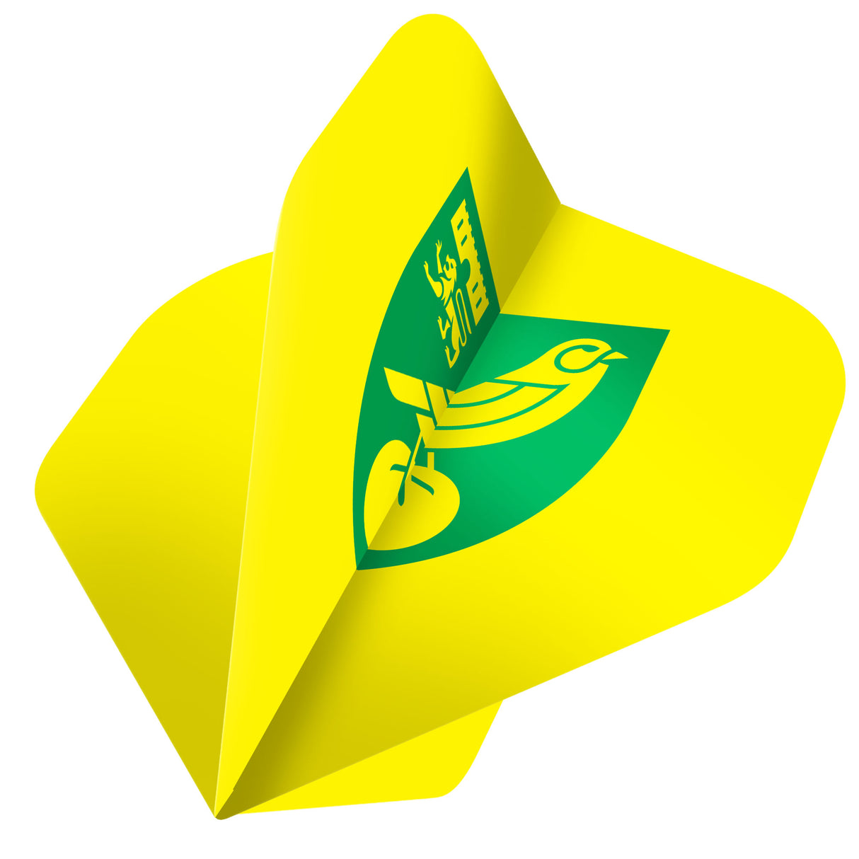 Norwich City FC - Official Licensed - The Canaries - Dart Flights - No2 - Std - F1 - Yellow