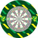 Norwich City FC - Official Licensed - The Canaries - Dartboard Surround - S1 - Stripes - Crest