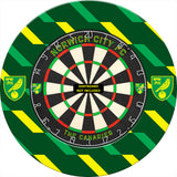Norwich City FC - Official Licensed - The Canaries - Dartboard Surround - S1 - Stripes - Crest