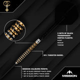 Mission Olly Croft OBE Darts - Steel Tip - 95% Tungsten - Limited Edition