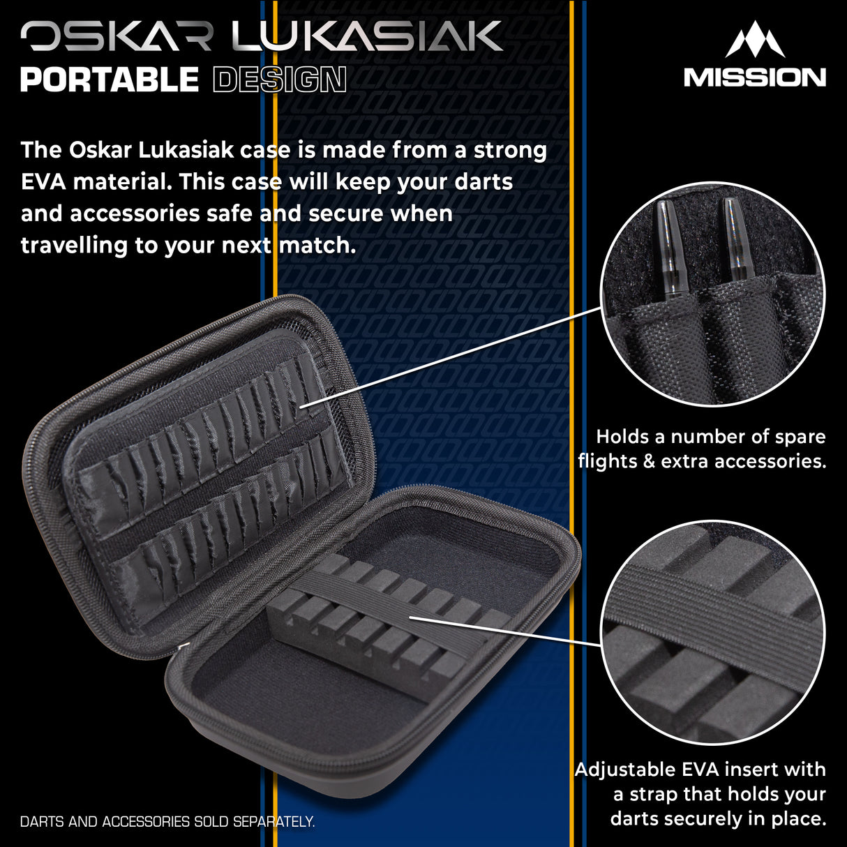 Mission Darts Players- EVA Dart Case - Oskar Lukasiak