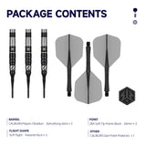 Caliburn Players Darts - Soft Tip - 90% Tungsten - Obsidian: Barry Wong