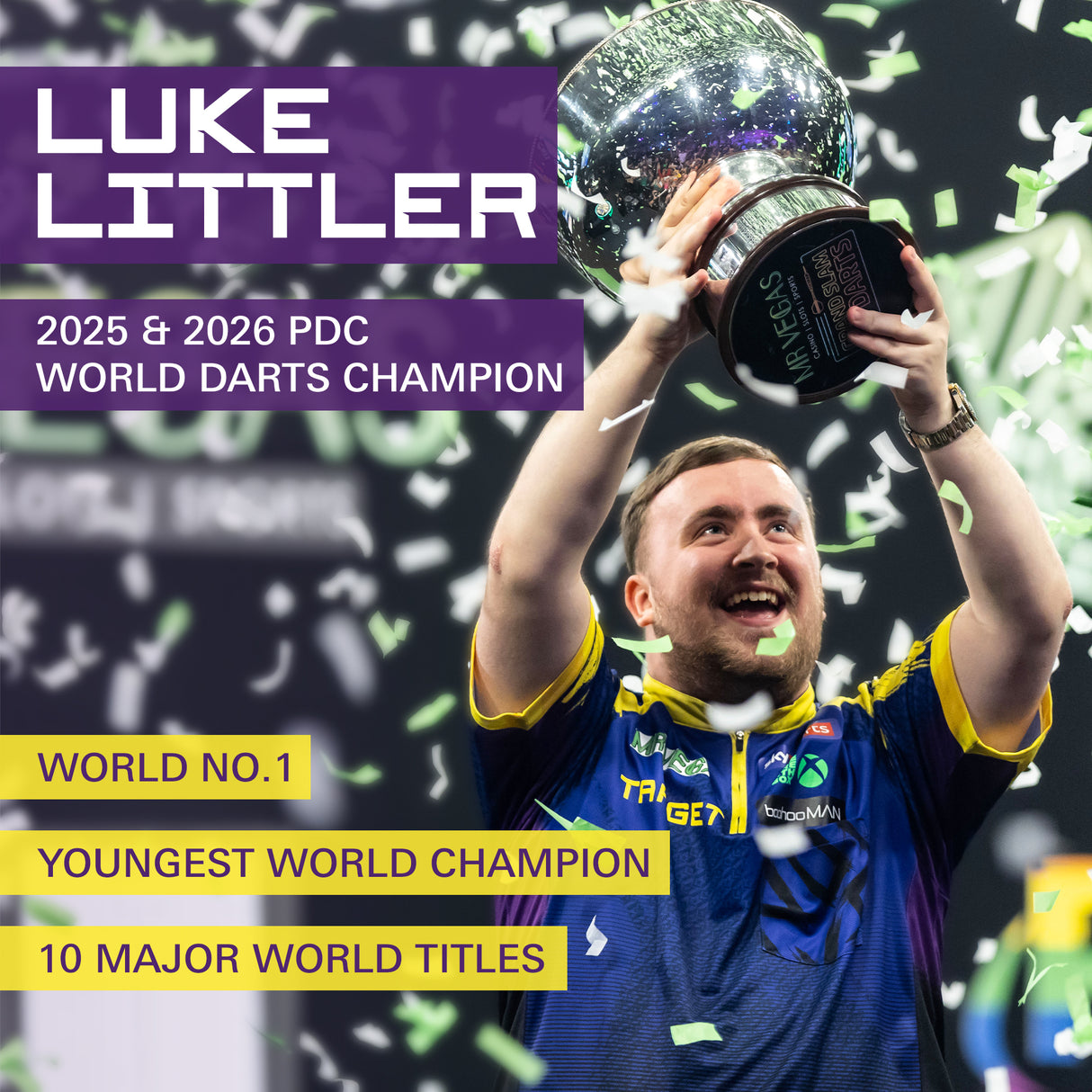 Target Luke Littler Darts - Steel Tip - 90% Tungsten - World Champion