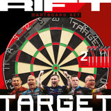 Target Rift Dartboard Set - Dartboard + 6 darts