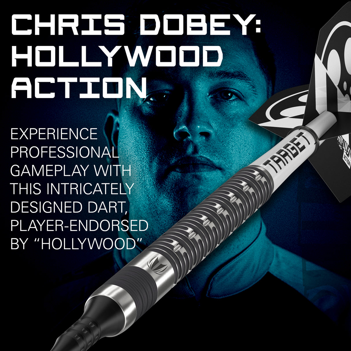 Target Chris Dobey Darts - Soft Tip - 90% Tungsten - Hollywood Action