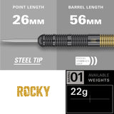 Target Josh Rock Darts - Steel Tip - Brass