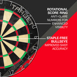 Target Rift Dartboard Set - Dartboard + 6 darts