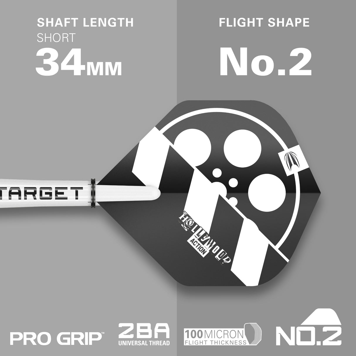 Target Chris Dobey Darts - Steel Tip - 90% Tungsten - Hollywood Action