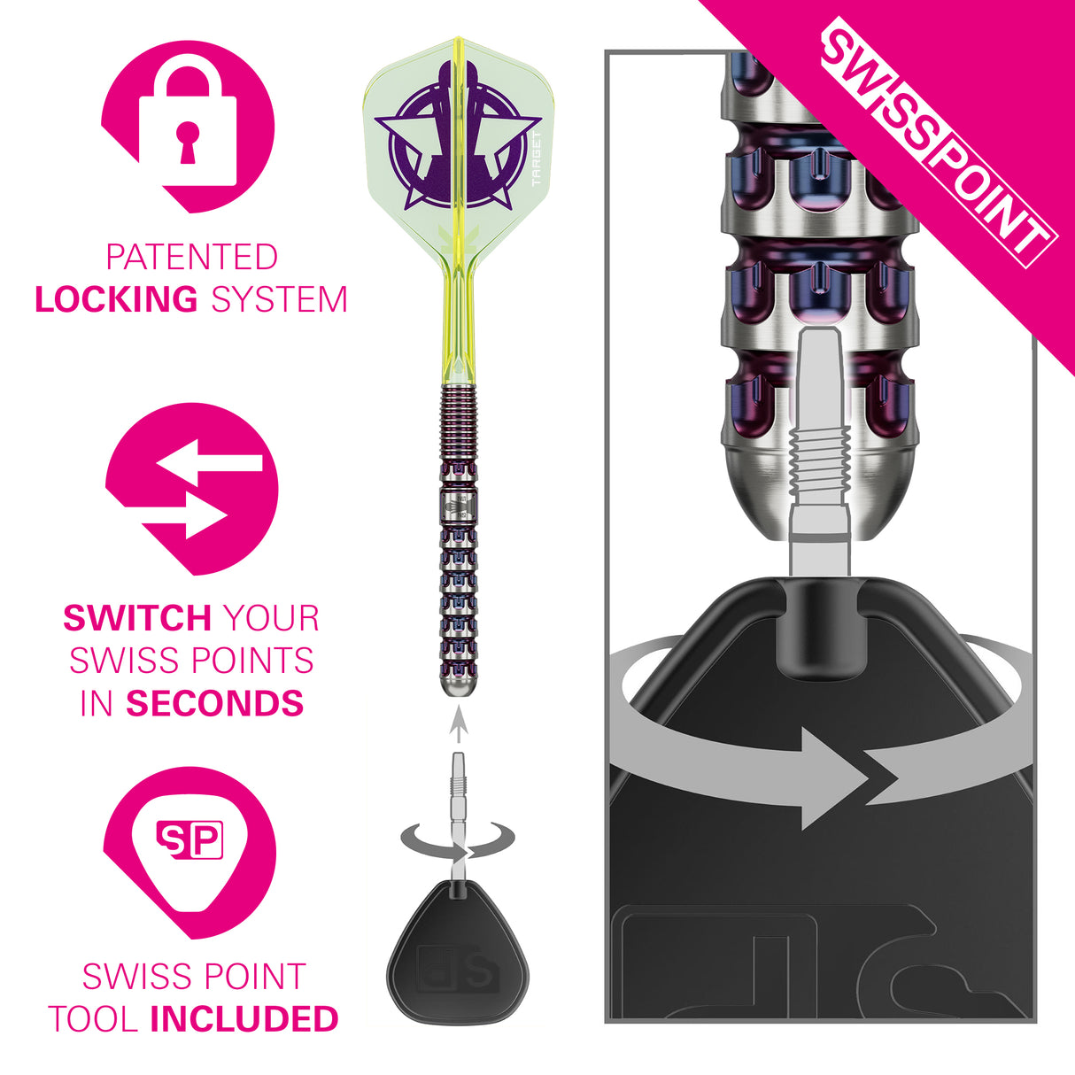 Target Luke Littler Darts - Steel Tip - 90% Tungsten - World Champion