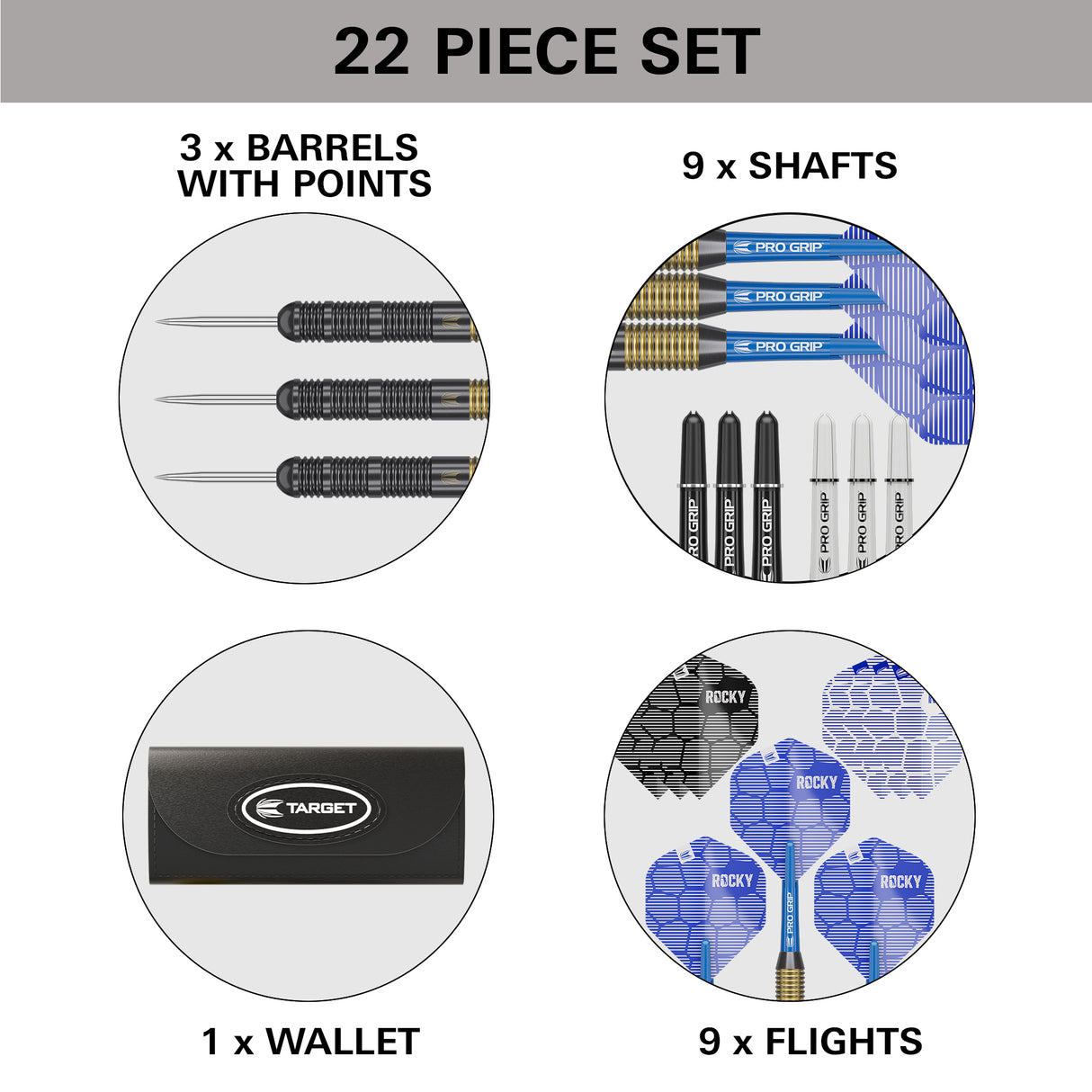 Target Josh Rock Darts - Steel Tip - Brass