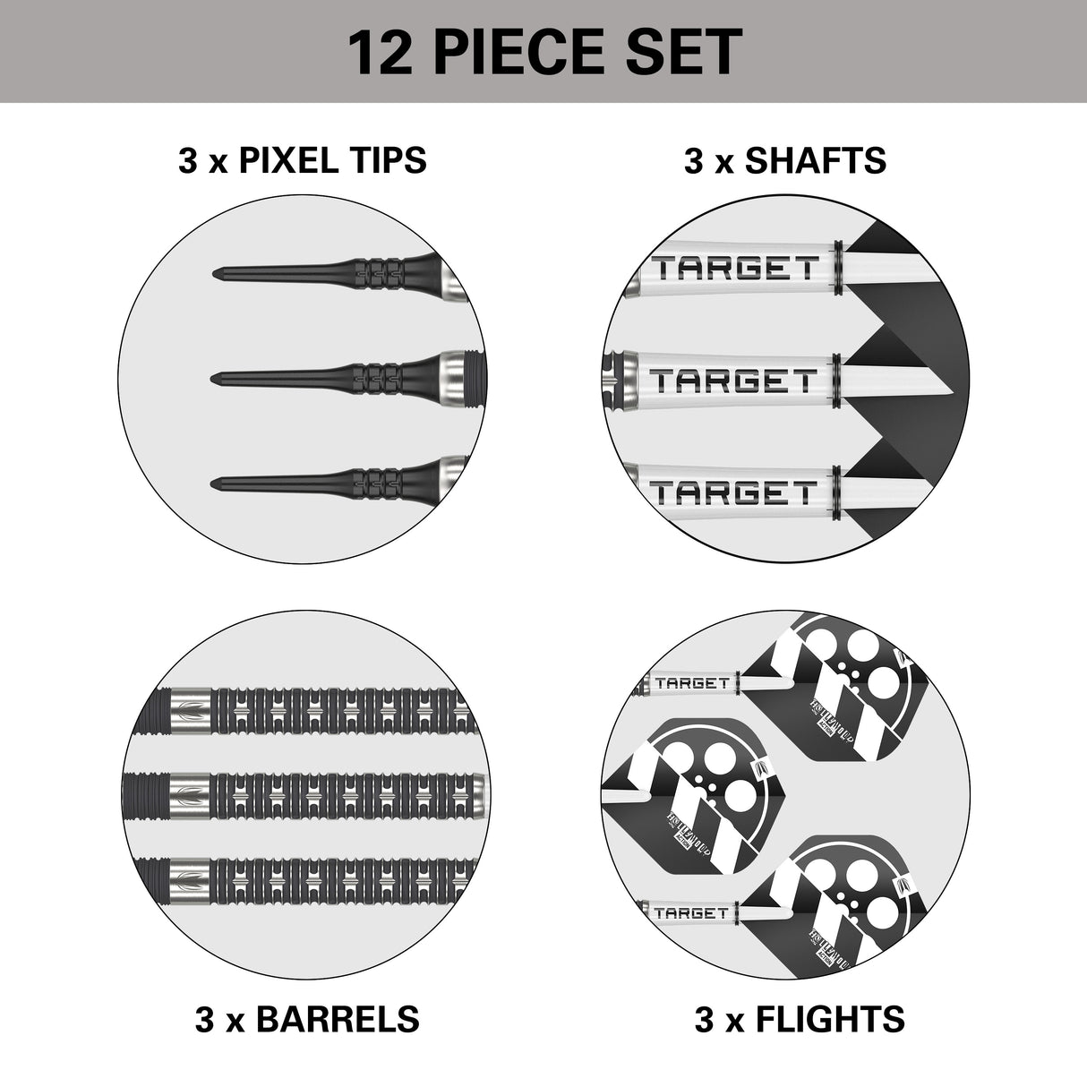 Target Chris Dobey Darts - Soft Tip - 90% Tungsten - Hollywood Action