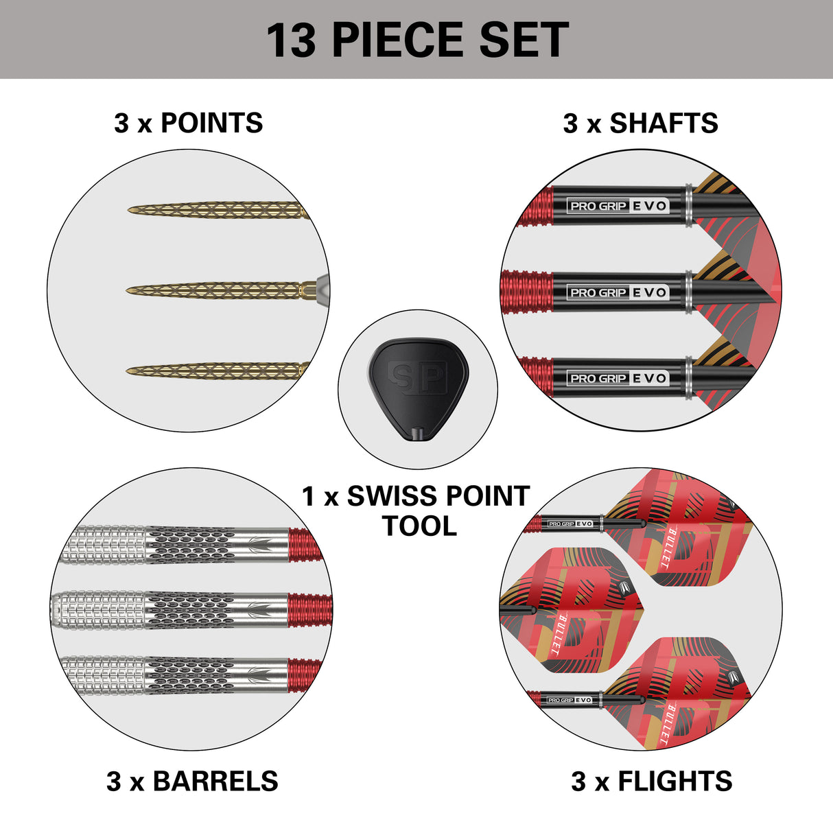 Target Stephen Bunting Darts - Steel Tip - 95% Tungsten - G5