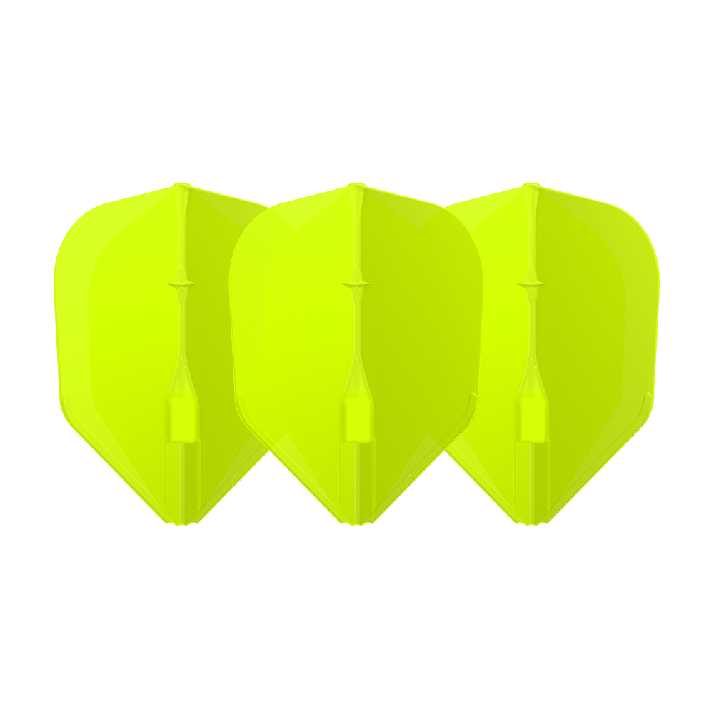 L-Style - EZ L-Flights - Integrated Champagne Ring - L3 Small Standard - Neon Yellow