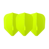 L-Style - EZ L-Flights - Integrated Champagne Ring - L3 Small Standard - Neon Yellow