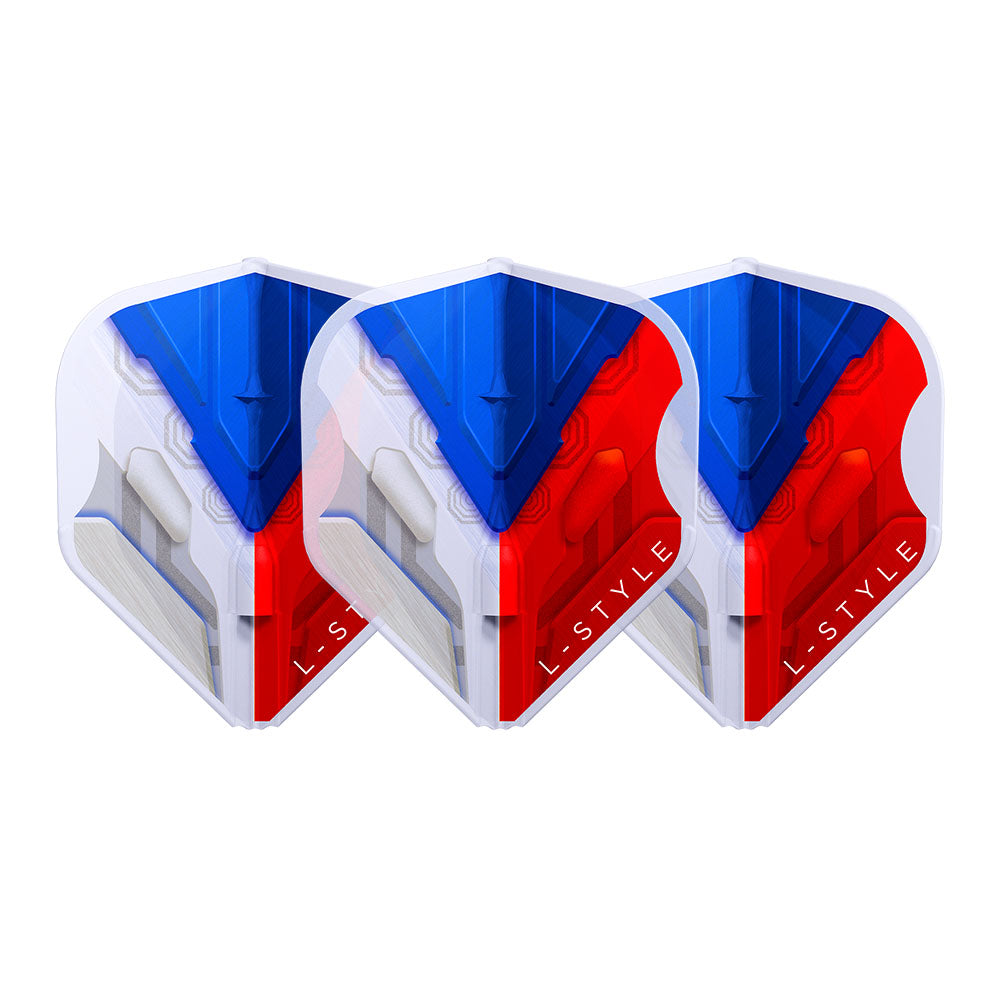 L-Style EZ L-Flights - Integrated Champagne Ring - L1EZ - V Series Type H - Czechia - Clear White