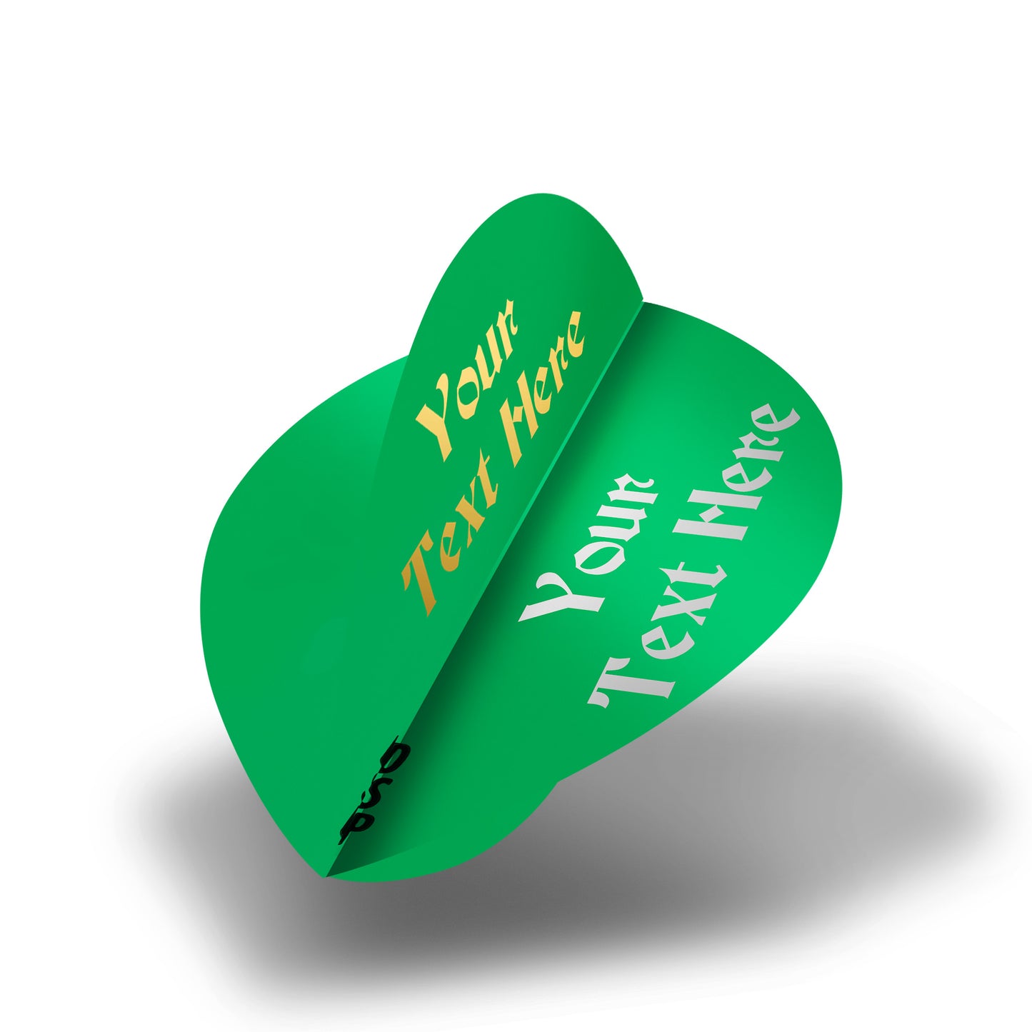 Personalised Flights - Hot Foil - 5 Sets - Poly Plain - Pear - Green