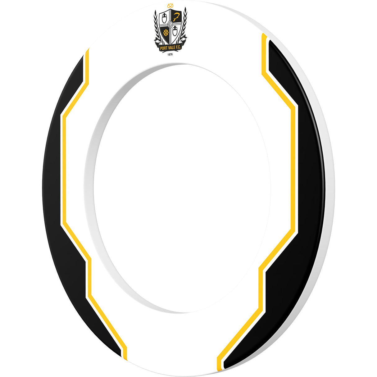 Port Vale FC - Official Licensed - The Valiants - Dartboard Surround - White - S1 - Logo with Trim