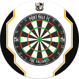 Port Vale FC - Official Licensed - The Valiants - Dartboard Surround - White - S1 - Logo with Trim