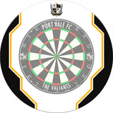 Port Vale FC - Official Licensed - The Valiants - Dartboard Surround - White - S1 - Logo with Trim