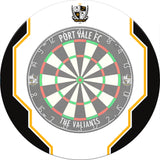 Port Vale FC - Official Licensed - The Valiants - Dartboard Surround - White - S1 - Logo with Trim