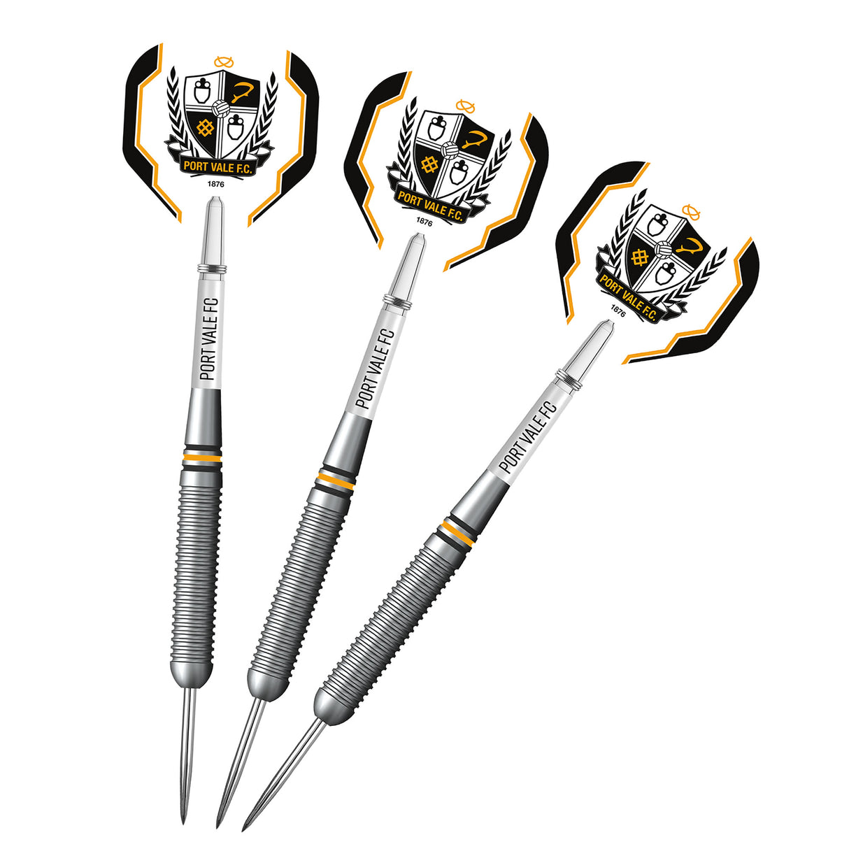 Port Vale FC - Official Licensed - The Valiants - Steel Tip Darts - Brass - 22g