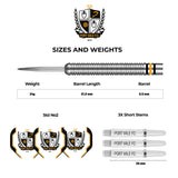 Port Vale FC - Official Licensed - The Valiants - Steel Tip Darts - Tungsten - 24g