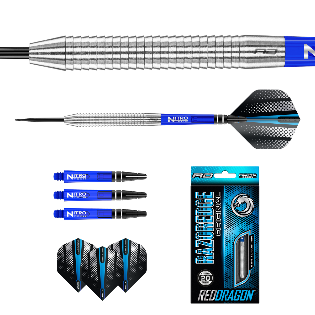 Red Dragon Razoredge Darts - Steel Tip - 85% Tungsten - Original