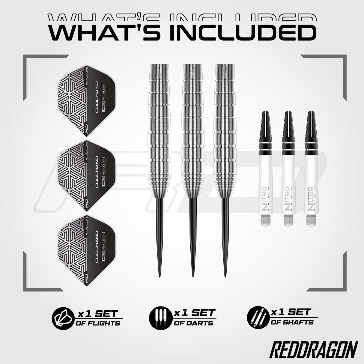 Red Dragon Luke Humphries Darts - Steel Tip - 90% Tungsten - TX1