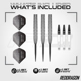 Red Dragon Luke Humphries Darts - Steel Tip - 90% Tungsten - TX1
