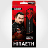 Red Dragon Jonny Clayton Switch Darts - Steel Tip - 90% Tungsten - Hiraeth