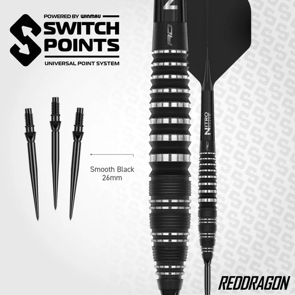 Red Dragon Sable Darts - Steel Tip - 90% Tungsten - Bomb