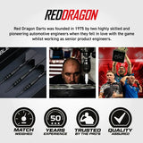 Red Dragon Sable Darts - Steel Tip - 90% Tungsten - Parallel