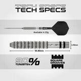 Red Dragon Gian van Veen Switch Darts - Steel Tip - 90% Tungsten - Diamond