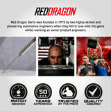Red Dragon Gian van Veen Switch Darts - Steel Tip - 90% Tungsten - Diamond