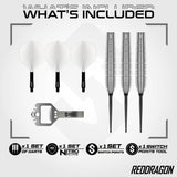 Red Dragon Luke Humphries Switch Darts - Steel Tip - 90% Tungsten - TX1