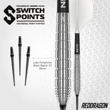 Red Dragon Luke Humphries Switch Darts - Steel Tip - 90% Tungsten - TX1