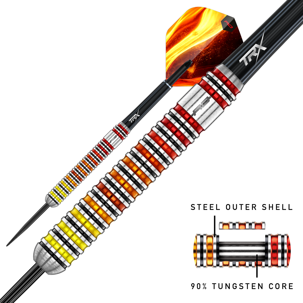 Red Dragon Furnace Darts - Steel Tip - 90% Tungsten