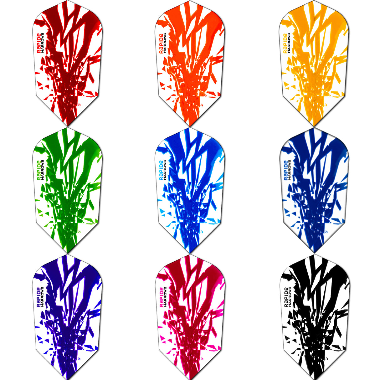 *Harrows Rapide Dart Flights - Slim Shape - 100 Micron