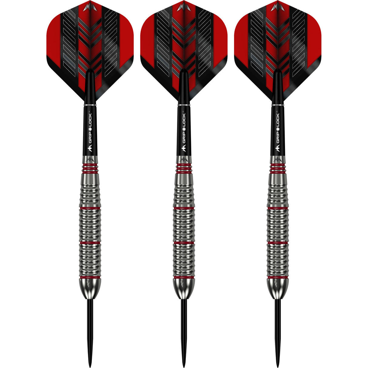 Mission Rogue Darts - Steel Tip - Brass - Silver & Red Coated