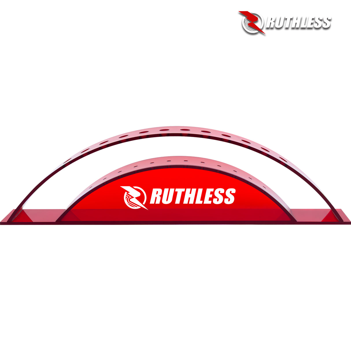 Ruthless Display Arc - 12-hole Acrylic Stand - Red