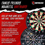 Ruthless Battle Board- Family Dual Dartboard Game - Magnetic Inc 4 sets of Magnetic darts