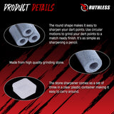 Ruthless Dart Sharpener - Mini Round Stone - Value Pack - 3 Pieces