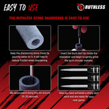 Ruthless Dart Sharpener - Mini Round Stone - Value Pack - 3 Pieces