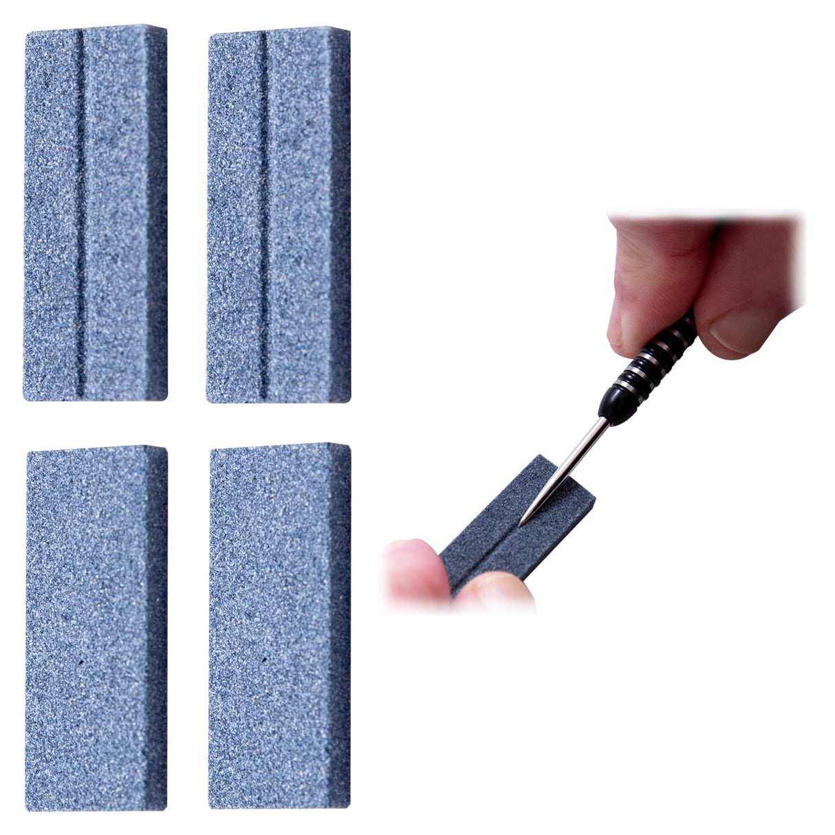 Ruthless Dart Sharpener - Flat V Groove - Value Pack - 4 Pieces